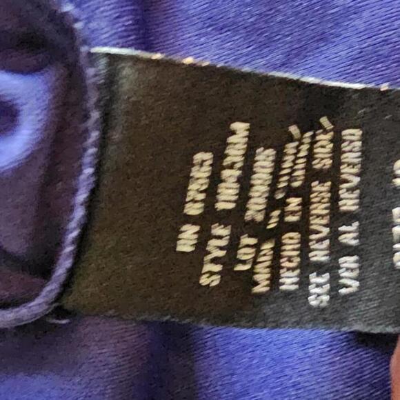 Elegant Sheer Evening Dress - Size 10 - Deep Blue - Picture 6 of 7